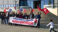 Manifestação de trabalhadores do casino da Póvoa contra o seu despedimento