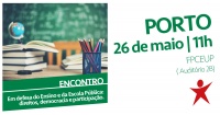 Porto: Encontro em Defesa do Ensino e da Escola Pública